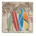 Counterart Counter Art CART11960 Surf City Single Tumbled Tile Coaster CART11960